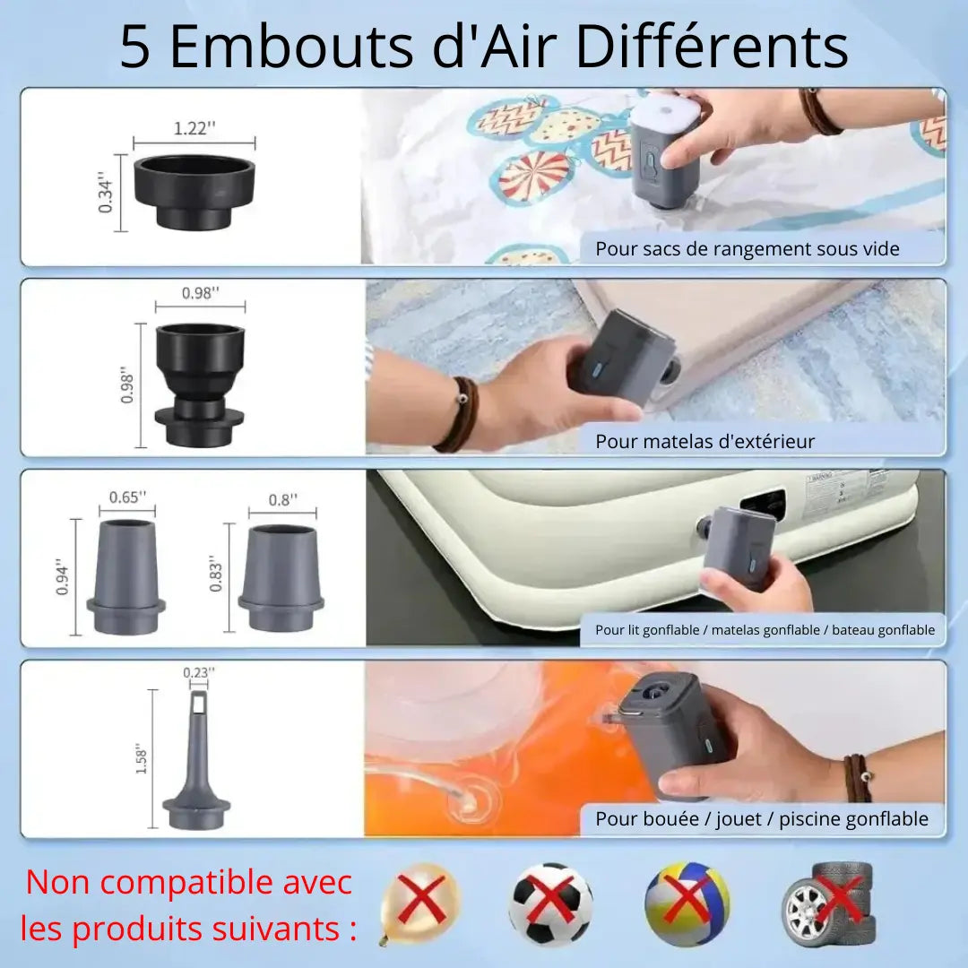 Mini pompe à air électrique YourTechShop